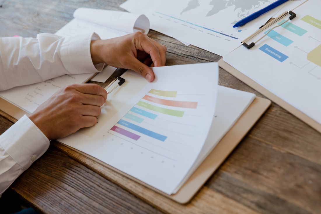 A completed survey report and price breakdown