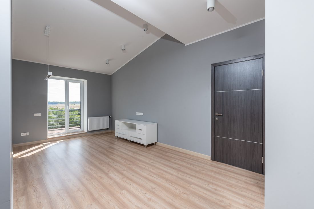 Interior of a family home being valued for a divorce settlement